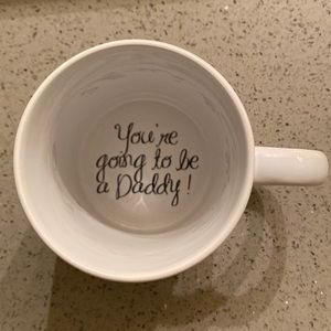 White mug with a surprise inside